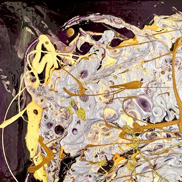 The I of Eve - Original Art Mixed Media Painting by Tristina Dietz Elmes 14"x14" - Picture 4 of 10